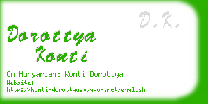 dorottya konti business card